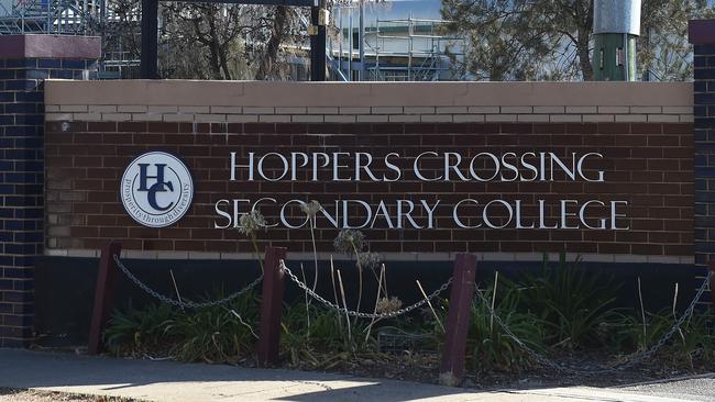 Hoppers Crossing Secondary College is reviewing its uniform policy after some students were denied a photo as they had a nose piercing. Picture: Josie Hayden