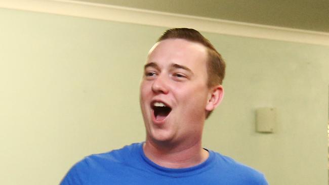 LNP Barron River chairman Joshua Auld celebrates after Warren Entsch declares victory in the 2019 federal election. PICTURE: BRENDAN RADKE