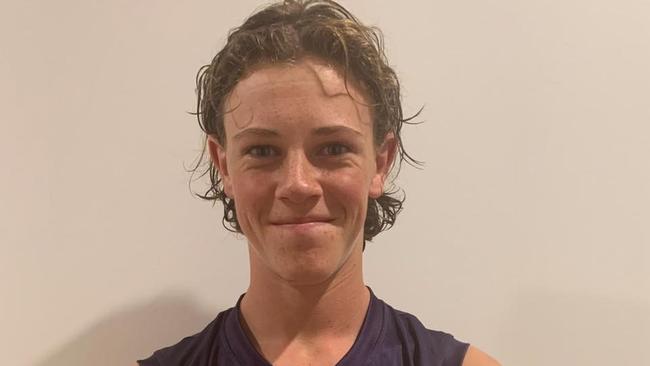 Jye Chambers is a young gun on the rise for Kyneton. Picture: Kyneton Football Netball Club.