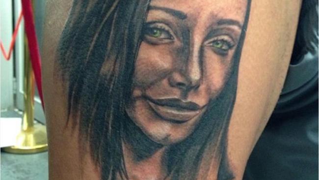 A tattoo Mr Mehajer reportedly got of his wife. 