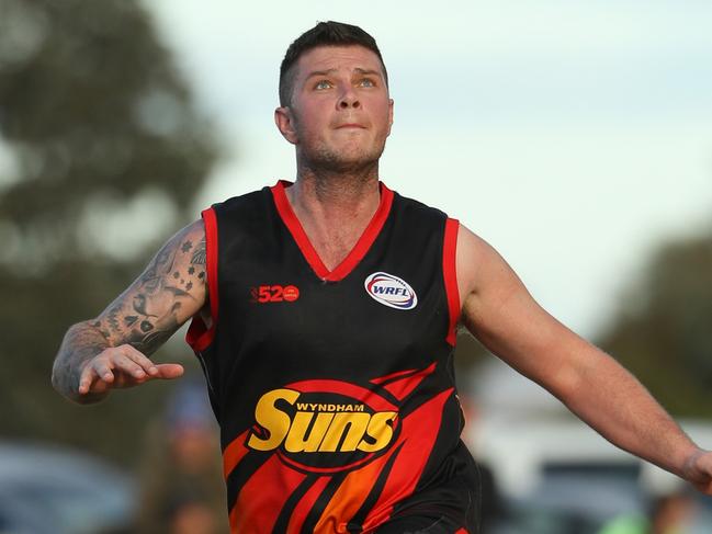 WRFL footy: Wyndham Suns coach Dean Cachia. Picture: Local Legends Photography