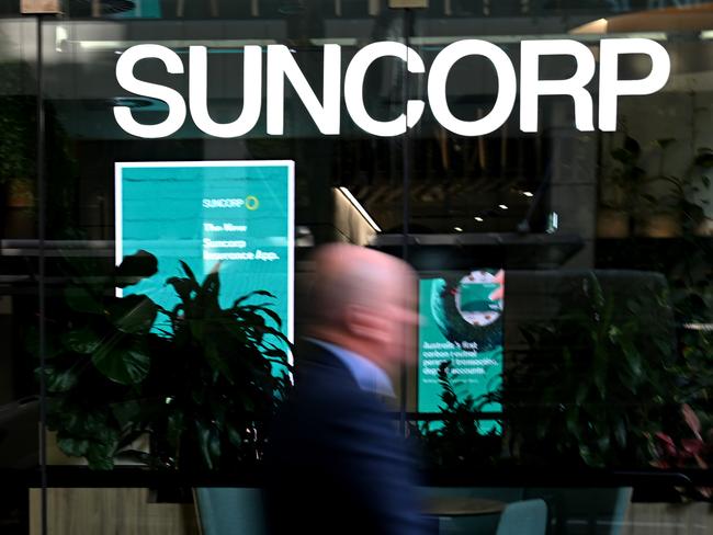 BRISBANE, AUSTRALIA - NewsWire Photos - FEBRUARY 20, 2024.People walk past a Suncorp BankÃs branch in Brisbane. A tribunal has authorised the $4.9 acquisition of SuncorpÃs banking arm by ANZ Bank. Picture: Dan Peled / NCA NewsWire