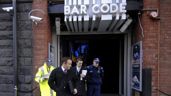 Bar Code nightclub at William Street and Flinders St.