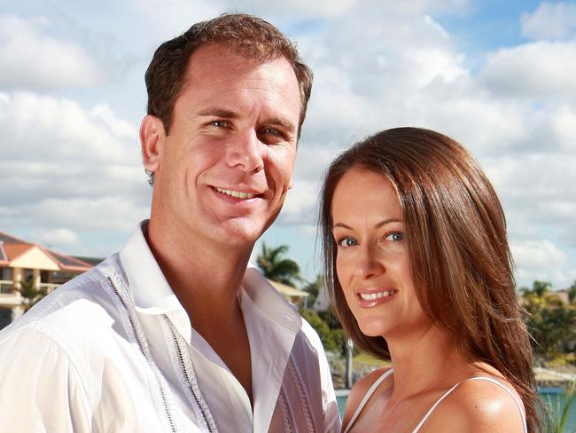 14/06/2009: 23/05/2008 NEWS: Wayne Carey and Kate Neilson at home in the Redlands district of Brisbane.