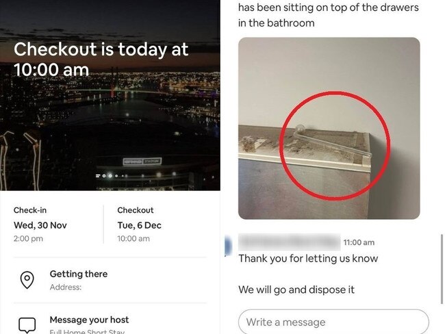 A Queensland couple received far more than they bargained for inside a Melbourne Airbnb they booked for a six-night getaway.