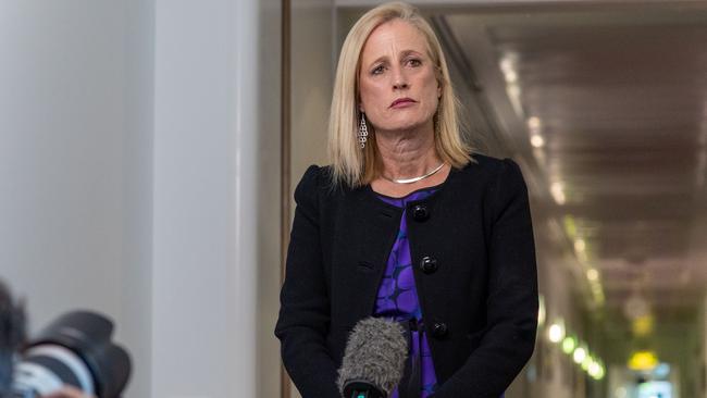 Minister for Women, Minister for Finance, Senator Katy Gallagher in Parliament House Canberra. Picture: NCA NewsWire / Gary Ramage