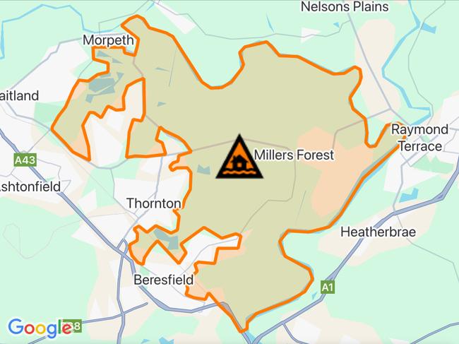 NSW floods: Suburbs at risk. Picture: Hazards Near Me NSW