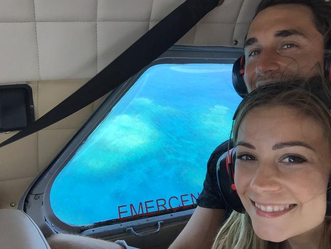 Flying over the Yasawa Islands. Picture: Tyson Mayr