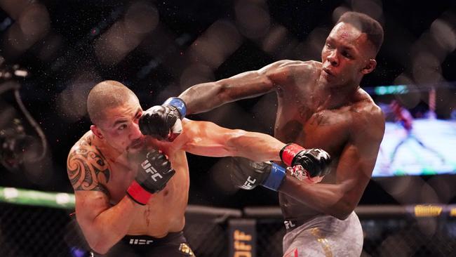 Israel Adesanya proved too strong for Robert Whittaker when they first fought in 2019.