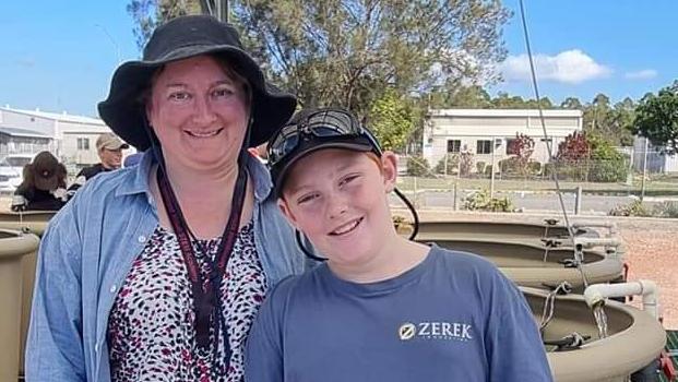 Bronwyn Nunn with her son Bradley. Picture: Contributed