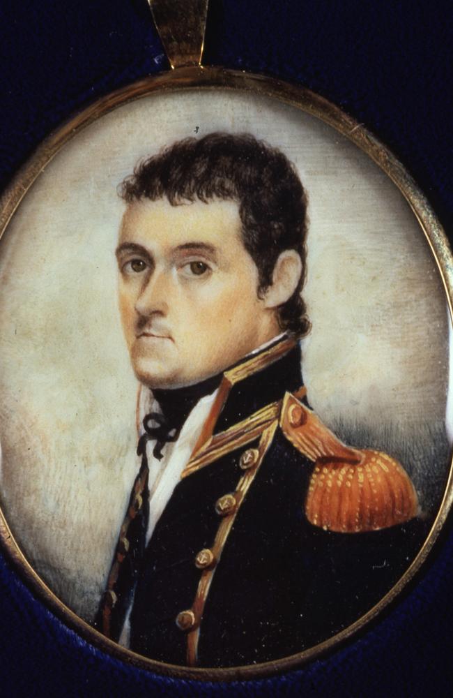 Hello darkness, my old friend … a minature portrait of Matthew Flinders from 1801, before his bleak spell in a French colonial prison.