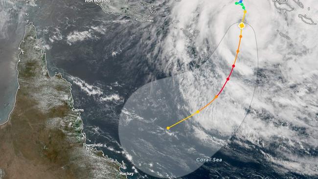 Cyclone Jasper is heading towards the Queensland coast from near the Solomon Islands.