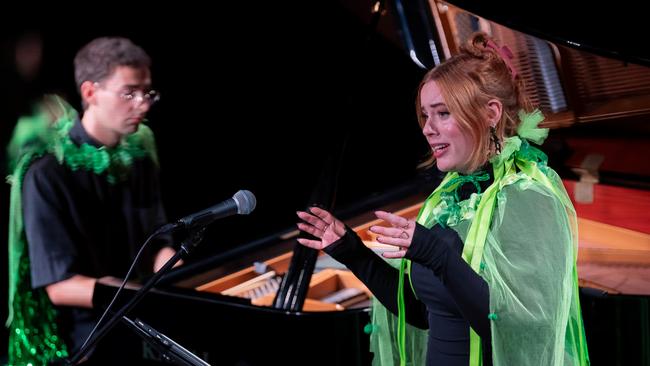 Australian mezzosoprano Lotte Betts-Dean performing with Ronan Apcar for the Sydney Festival. Picture: Wendell Teodoro