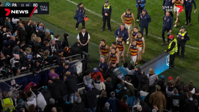 Crow Matt Crouch has been accused of flicking a fans hat off.