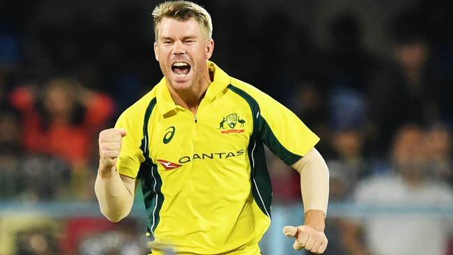 David Warner is set to be handed captaincy of the national T20 team. Picture: AFP