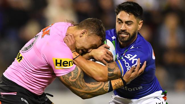 Shaun Johnson couldn;t spark the Warriors. Picture: Albert Perez/Getty Images