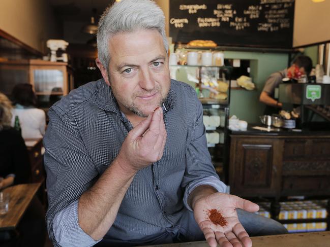 Pigeon Hole owner Richard Weston, who bought the cafe with his wife Belinda to showcase the produce they grow at their property Weston Farm. Picture: MATHEW FARRELL