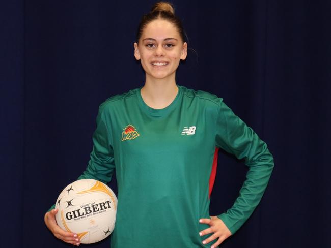 Sophie Blackberry has been selected to play for Tasmania Wild. Picture: Tasmania Netball
