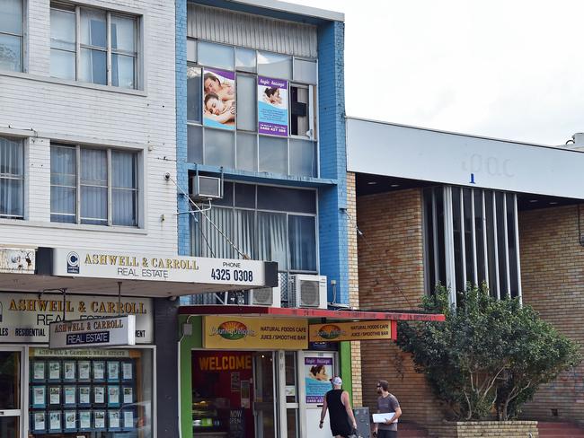 Magic Massage parlour on Mann St at Gosford is among those premises directed to improve fire safety procedures. Picture: Troy Snook