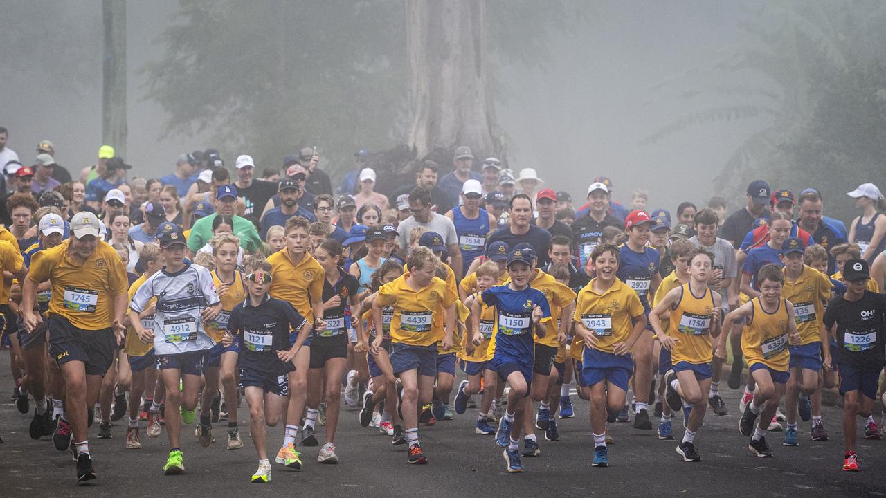 The start of the 4km event of Peak2Park, Sunday, March 3, 2024. Picture: Kevin Farmer