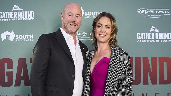 Luke and Cate Sayers have separated over his social media scandal. Picture: Matt Loxton