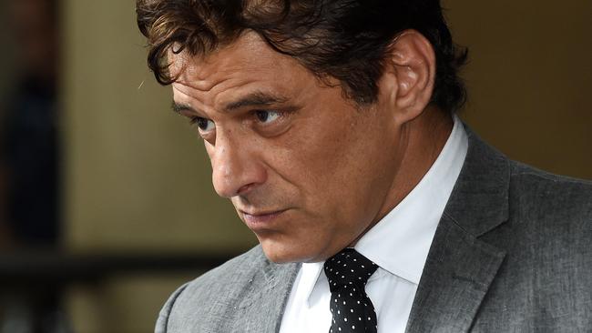 Vince Colosimo during a previous appearance at Melbourne Magistrates Court. Picture: Josie Hayden