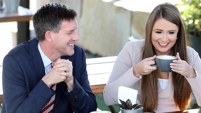 Labor MPs Meaghan Scanlon and Mark Bailey. Photo: Richard Gosling