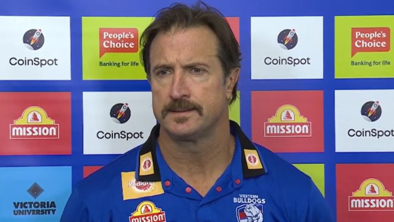 Luke Beveridge was keeping his cards close to his chest.