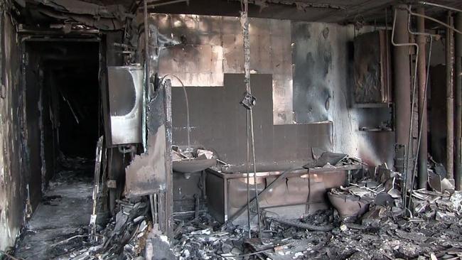 Images released by the London Metropolitan Police show the devastation from the fire at Grenfell Tower in London. Picture: Metropolitan Police