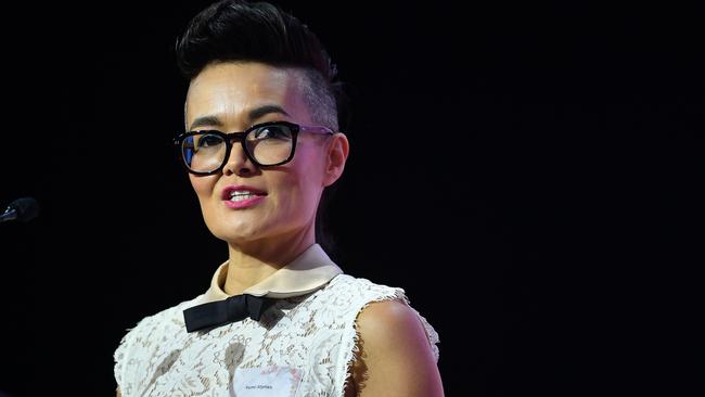 Yumi Stynes criticised those customers who ‘think it’s OK to abuse retail staff and business owners for stocking a book’. Picture: NCA NewsWire/Joel Carrett