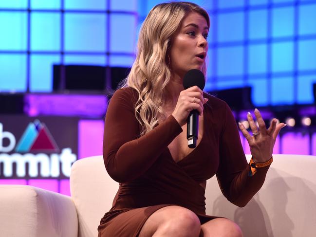 LISBON, PORTUGAL - NOVEMBER 08: Paige VanZant, UFC, on Centre Stage during day three of Web Summit 2018 at the Altice Arena on November 8, 2018 in Lisbon, Portugal. In 2018, more than 70,000 attendees from over 170 countries will fly to Lisbon for Web Summit, including over 1,500 startups, 1,200 speakers and 2,600 international journalists. (Photo by Sam Barnes /Web Summit via Getty Images)