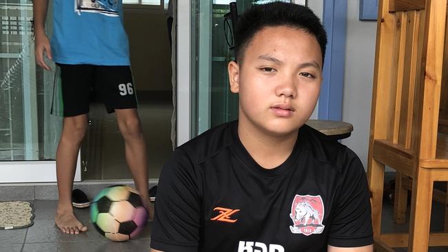 Songpol Kanthawong was one of only two members of the Wild Boars football team who didn't go to the caves. Picture: Amanda Hodge