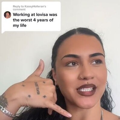 Marissa Tukuafu claims she suffered stress and anxiety from working at Lovisa which lead to heart and health complications. Picture: TikTok