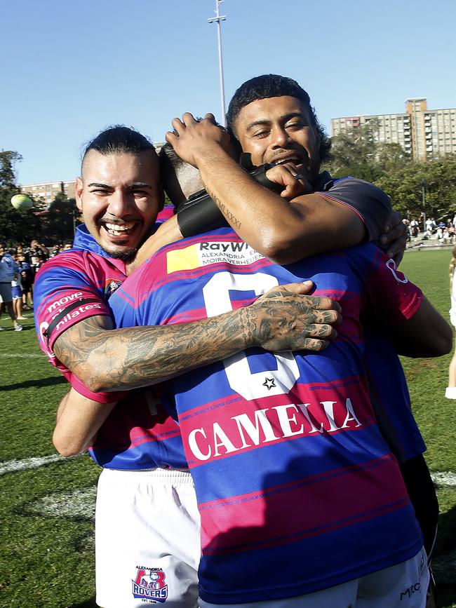 Alexandria Rovers celebrate. Picture: John Appleyard