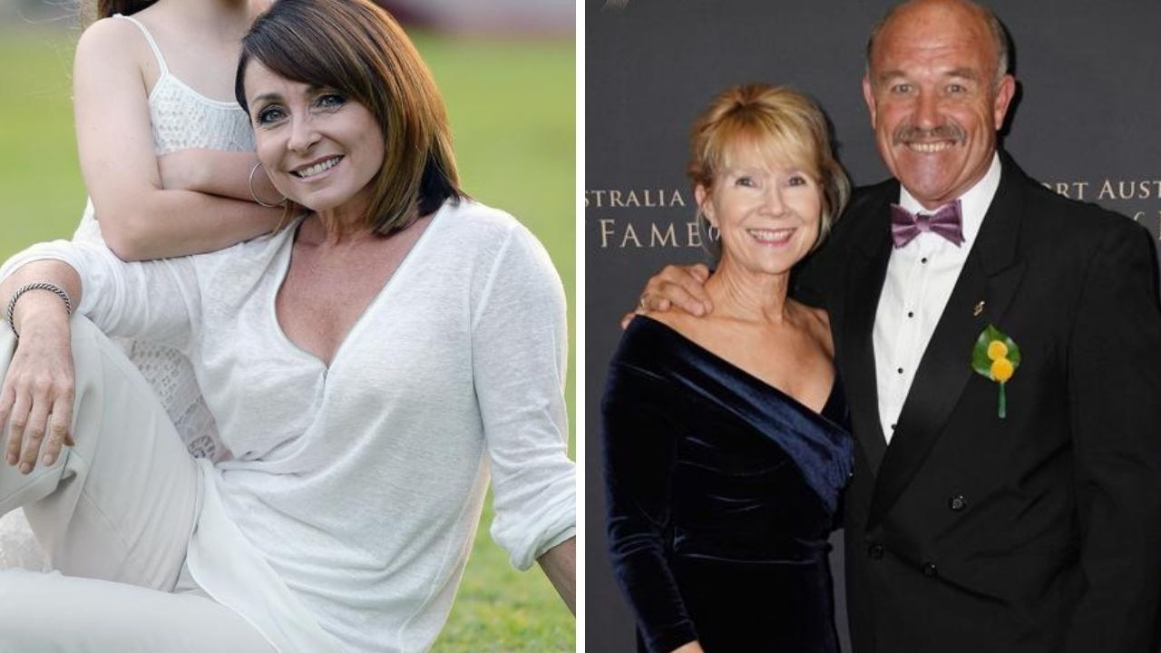 Lynda Adams and Wally Lewis are together. Photos: AAP and News Corp Australia.