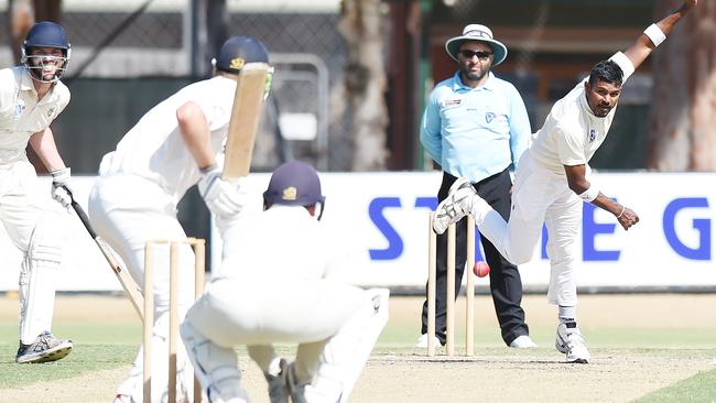 Deer Park recruit Nilochana Perera searches for a wicket. Picture: Josie Hayden