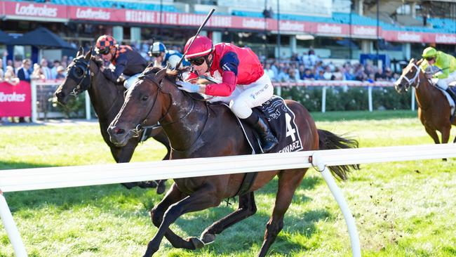 Schwarz has drawn wide for the Doomben 10,000. Picture: Scott Barbour - Racing Photos