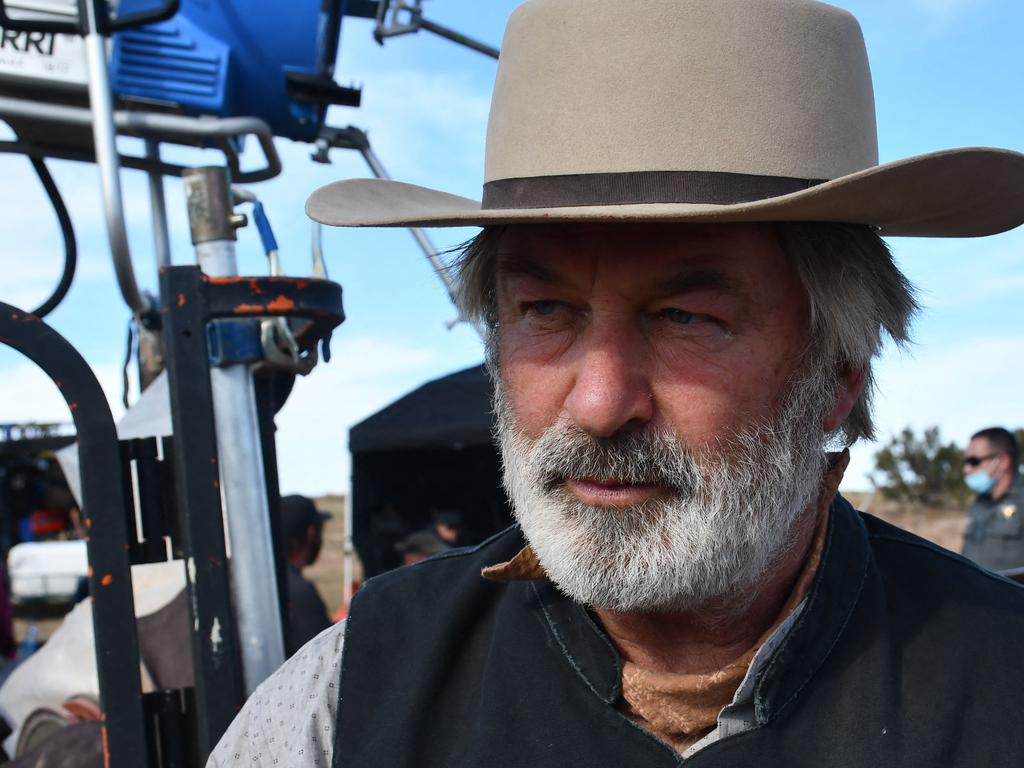 Footage shows Baldwin on the set of Rust after learning he’d shot cinematographer Halyna Hutchins. Picture: Santa Fe County Sheriff's Office/AFP