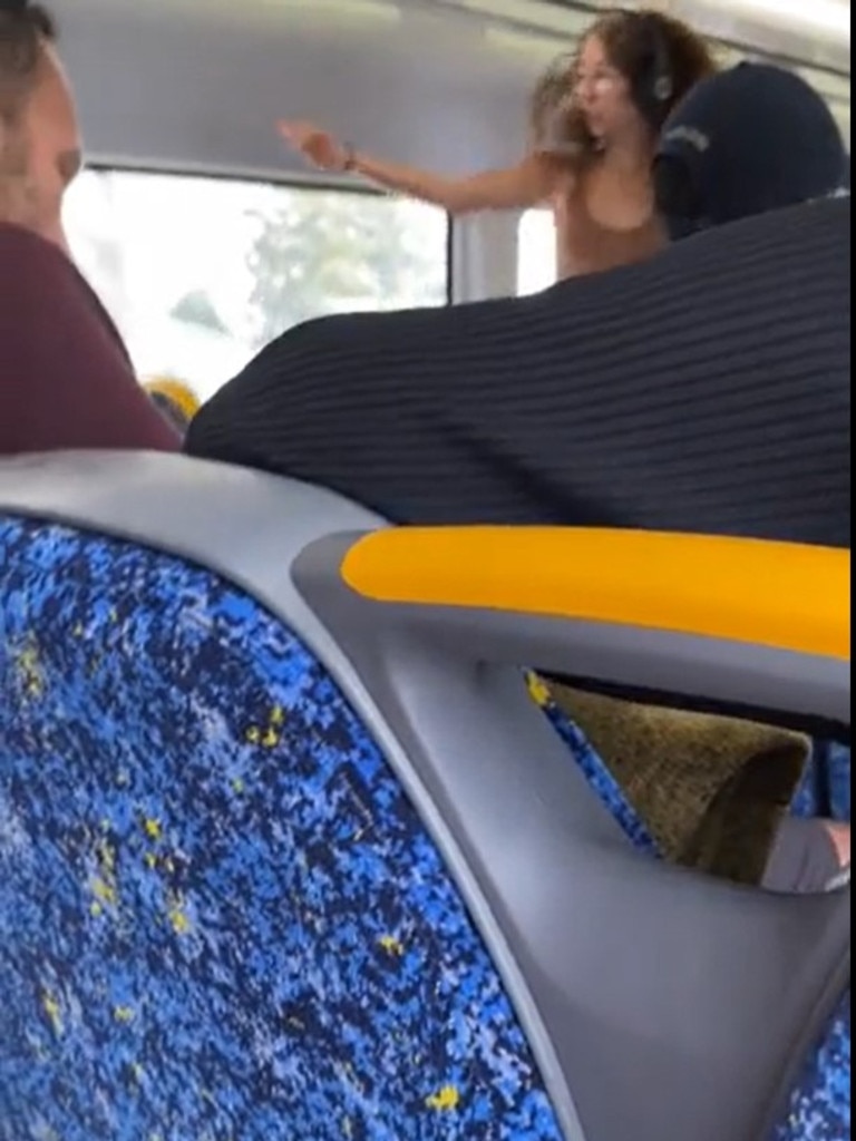 … and dancing around the carriage. Picture: Reddit.