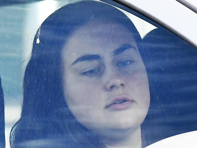 Indya Rose Djukich leaves Maroochydore Court House. Picture: Patrick Woods.