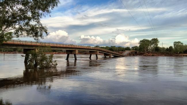 The Fitzroy River bridge at Fitzroy Crossing. Picture: Andrea Meyers