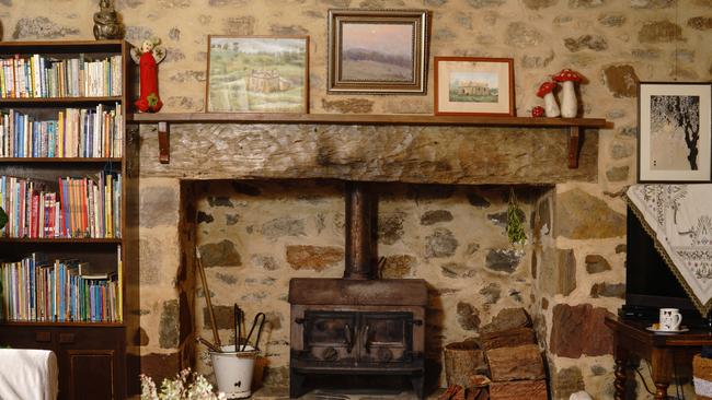 The lounge with its original fireplace. Photo: Nick Clayton.