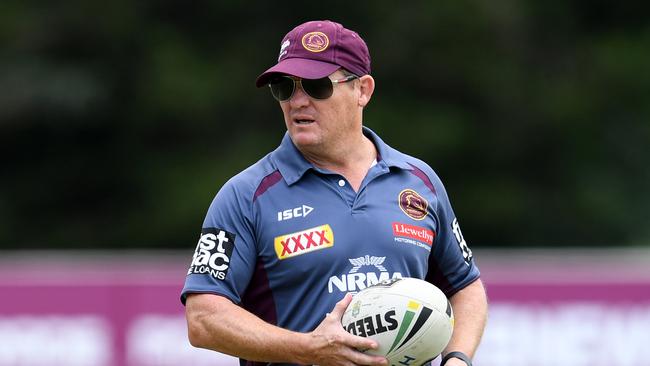 Brisbane Broncos’ now former assistant coach Kevin Walters at training (AAP Image/Dan Peled)