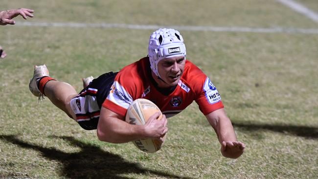 Corey Gregory scored a try for Litchfield at Webber Park. Picture: Pema Tamang Pakhrin