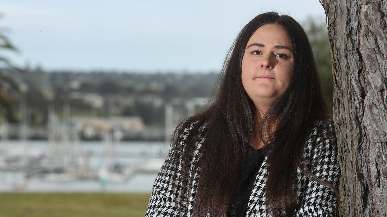 Ashlie Campbell was scammed out of $35,000 in a sophisticated, fake employment scandal. Picture: Alison Wynd