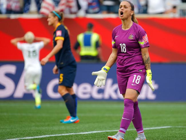 Melissa Barbieri calls the shots when in goal for the national team Picture: Kevin Cox (Getty Images)