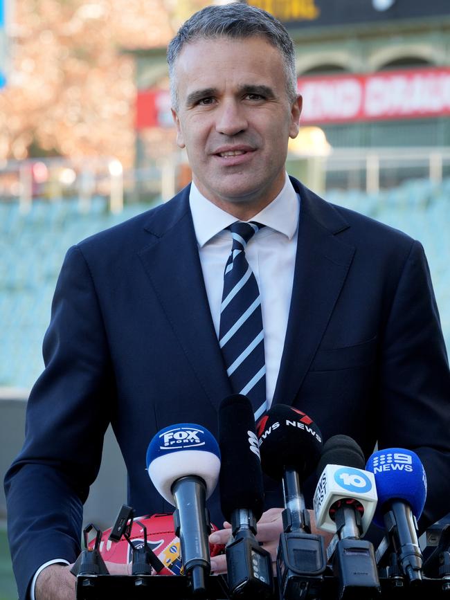 Premier Peter Malinauskas at Adelaide Oval. Picture: File