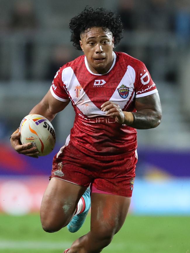 Tesi Niu in action for Tonga. Picture: Jan Kruger/Getty