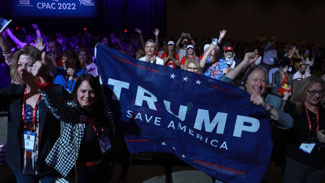 Trump supporters at the Conservative Political Action Conference in Orlando, Florida. Picture: Getty Images/AFP