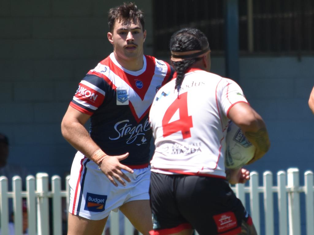 Zach Fittler hits hard in defence. Picture: Sean Teuma